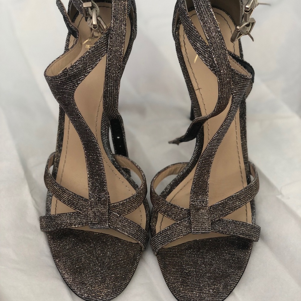 Brian Atwood silver/gold sandals size 7.5
